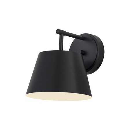 Z-Lite Lilly Wall Sconce, 1-Light, 8 In.W x 9 In.L x 8.5 In.H, Matte Black/Matte Black 2307-1S-MB